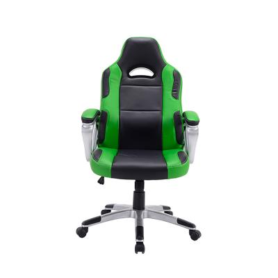 China 2021 Adjustable High End Leather Office Chair Ergonomic Leather Lumbar Gaming Chair (Height) for sale