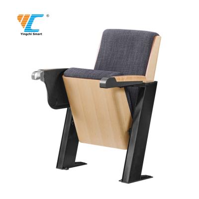 China Modern Hot Sale Auditorium Chair Conference Hall Seating With Small Writing Pad for sale