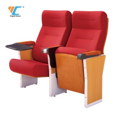 China Modern Church Room Auditorium Furniture Cinema Chair With Writing Tablet for sale