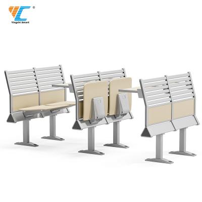 China HPL Education Lecture Halls Classroom Chair School Folding Table Desk School Fixed Chairs School Tables and Chairs Seating Set for sale