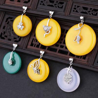 China 100% 925 Sterling Silver Pendants Clasps Cut Bails Connectors Copper Charm Bail Bead Jewelry Findings 573450886227 for sale