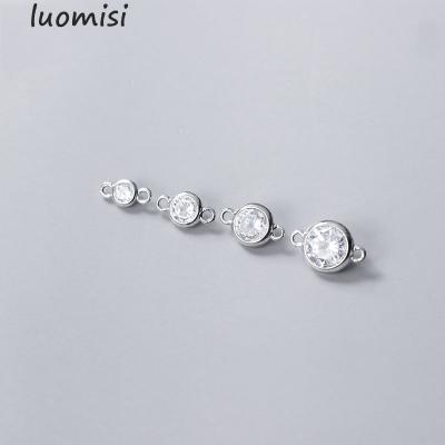 China 925 Sterling Silver Zircon Diamond Pendant DIY Bracelet Necklace Clasps For Jewelry Making DIY Accessories 621938282052 for sale