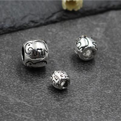 China 925 925 100% Authentic Sterling Silver Elephant Beads Charms DIY Bracelets For Jewelry Making Accessory for sale