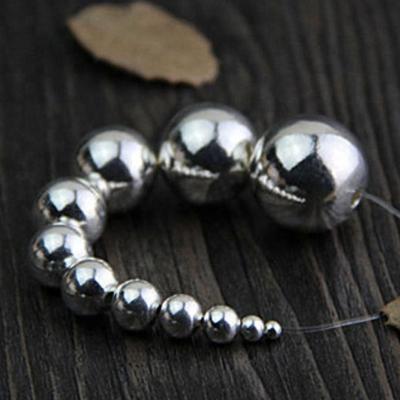 China 100% S925 Sterling Silver Handmade DIY Accessories Ball Crimp Beads Jewelry Wholesale 527619309271 for sale