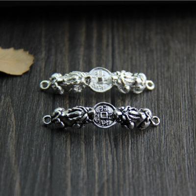 China 925 Silver 925 Sterling Silver Charms Bracelet Pendant For Women Bend Brave Troops Form Fit Bracelet Necklace for sale