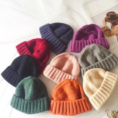 China COMMON Soft Warm Knitted Cute Cozy Baby Hats Winter Kids Beanies Wholesale For Boys Girls for sale