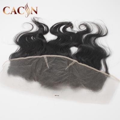 China Body Wave 13x4 Sheer Swiss Lace Headband, Deep Wave Hair Bundles With Lace Headbands, Thin Illusion Lace Headband for sale