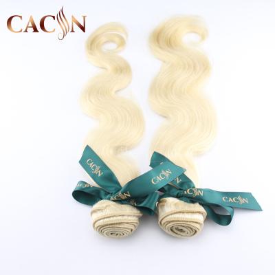 China Body Wave Cacin Hair Products 3 Bundles 18 Inch Peruvian Honey Blonde Hair Body Wave Hair Weaves, Good Quality Virgin Russian Wavy for sale