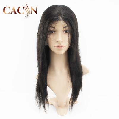 China Unprocessed Silky Straight Wave Virgin Human Hair Wig , Short Lacefront Wigs Hair for sale