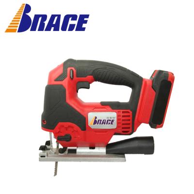 China 18V Li-ion 25mm Stroke Woodworking Machine Tools 18V Cordless BRACE/OME Cutting Jig Saw Machine With Built-in Laser for sale