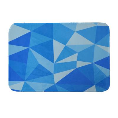 China 3D Printing Washable Home Decorative Bath Mat With Foam Print Super Soft Outdoor Bath Mat for sale