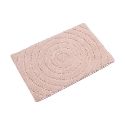 China Anti Slip Washable Embellished Luxury Microfiber Bath Mat Cover Set Bathroom Mats With TPR Slip Resistance Backing for sale