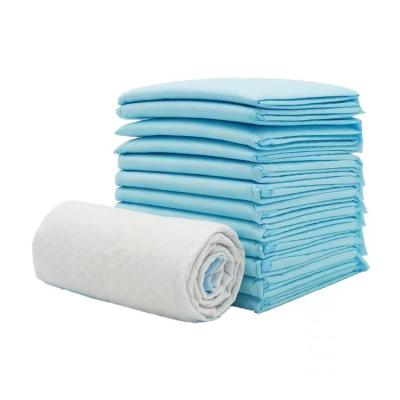 China Free Sample 60x90 Cheap High XL Urine Wholesale Older Elderly Thick Blue Disposable Adult Bed Medical Nursing White Printed Underpads for sale