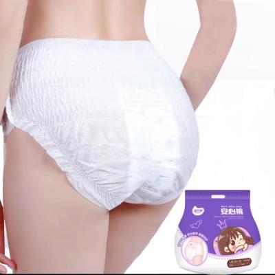 China Printed Women Wearing Female Disposable Diaper Underwear Type Ladies Panties Lady Sanitary Napkin Pants With Protection Menstrual Period for sale