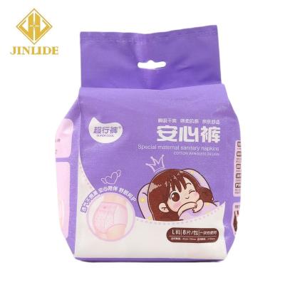 China Sexy Disposable Underwear Period Wear Ladies Girl Printed Adult Diaper Panties For Elderly Ladies for sale