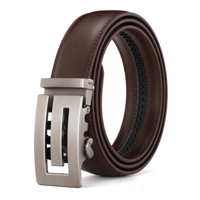 China Wholesale Fashion.Casual.Business Belt Buckle Men's Genuine Leather Belt Metal Buckle Automatic Belts For Men's Fashion for sale