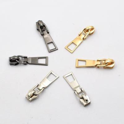 China Cheap Custom 5# Color Handbag Zipper Repair Metal Zipper Puller Nickel Free for sale