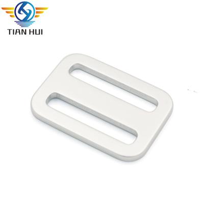 China Eco-friendly Custom Aluminum Tri Slider Waist Adjustable Buckle For Backpack Strap for sale