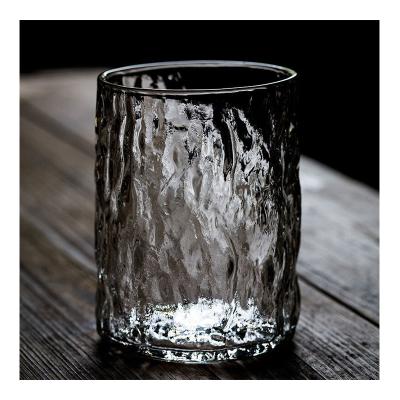 China Clear Glass Cup Amber Goblet For Hotel Restaurant Colorful Handmade Mouth Milk Juice Water Cups Glass Water Wholesale Clear And Transparent for sale