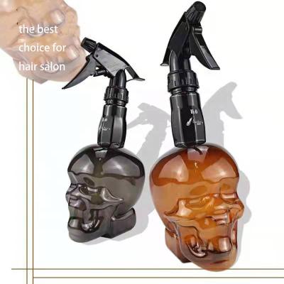 China NEW CUSTOM LOGO Hairdresser / Hair Salon DESIGN SKULL SQUIRT BOTTLE 500ml PLASTIC water bottle plastic for sale