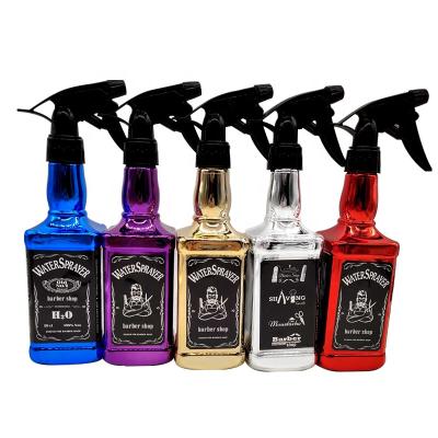 China Household products plate vintage customized logo hot sale continuous 500ml plastic spray bottle spray bottle barber accessories for sale