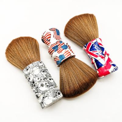 China Round KK Hair Beauty Styling Products Neck Brush Salon Hand Sweep Haircut Neck Cloth Brush for sale