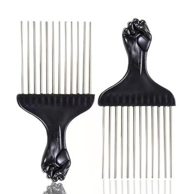 China Professional Salon Hair Styling Tools Insert Afro Wave Hair Pick Comb for sale