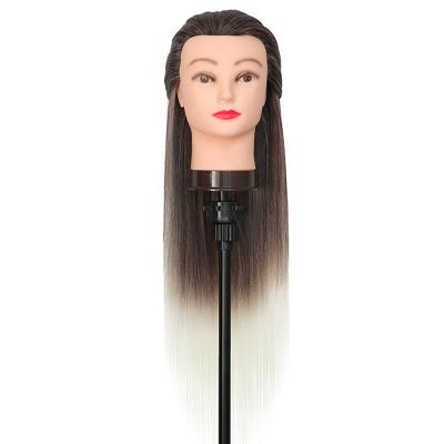 China Practice Hairdresser 100% African American Hair Yaki Braiding Mannequin Head 24