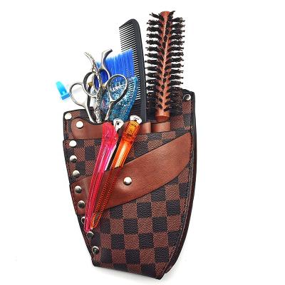 China Professional Salon Tools Barber Hairdressing Tool Case Bag Pocket Barber Hair Scissors Holster Pouch with Waist Shoulder Belt for Hairdressers for sale