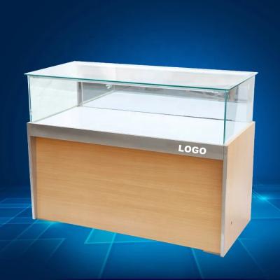 China High End Retail Shops Mobile Phone Case Display Stand For Mobile Phone Shop Counter Simple Design Store Counter for sale