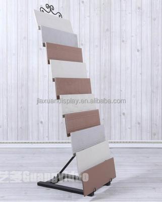 China Corrosion Protection Carpet Display Stand Marble Tile Racks Rack Metal Marble Rack for sale