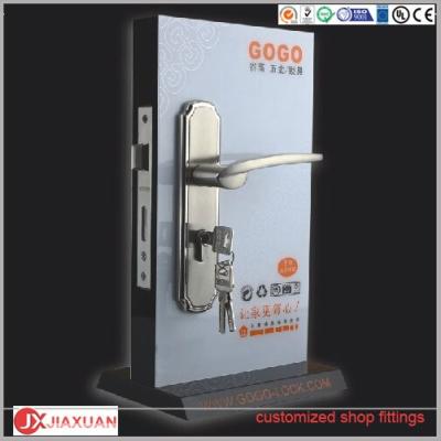 China Acrylic Security Lock Acrylic Display Stand For Door Lock for sale