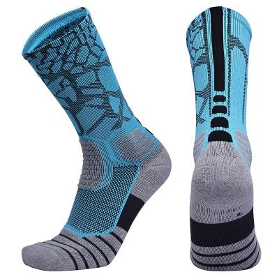 China Breathable Custom Design Professional Basketball Gripper Sport Soccer Improved Anti Slip Sports Socks for sale