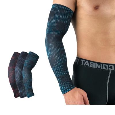 China Adult Wholesale Sports Spandex Running Fitness Arm Compression Elbow Sleeves Brace for sale