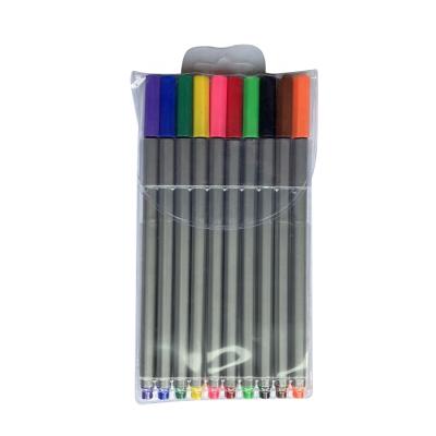 China Fineliner Fineliner Pen Drawing Pen Barrel STASUN Fine Point Markers Silver Beaked Hexagonal Sketch Markers for sale