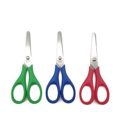 China STASUN Stainless Steel Scissors Stainless Steel Handle Safety Colorful Kids Small Scaled Student Scissors for sale