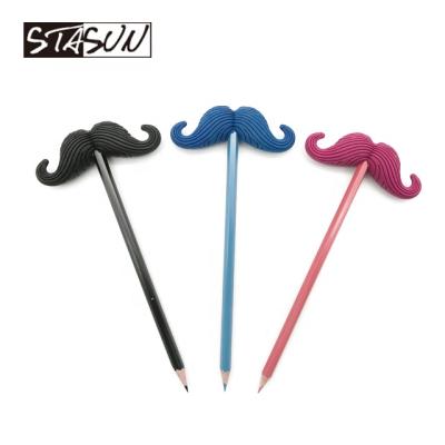 China Promotional Eraser Toy Novelty Rubber Mustache STASUN Shaped Stunning 3D Eraser and School Pencil Stationery Eraser for sale