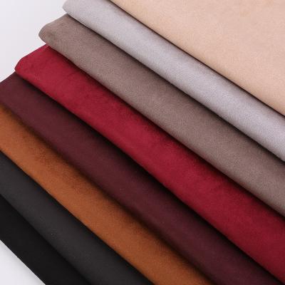 China Sale Shrink-Resistant Hole Thicken To Stretch Brushed Suede Upholstery Fabric, Knitted 90% Polyester 10% Spandex Suede Fabric For Garments for sale