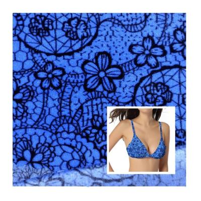 China Fashion Women Digital Printed Spandex Breathable Stretchy Knitted Nylon Fabrics For Underwear for sale