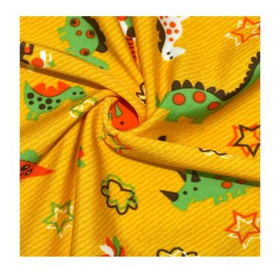 China Viable Fabric Print Swim Yellow Dinosaur For Kids Sportswear, Quick Dry Nylon Spandex Swimming Pool Fabric For Clothing for sale