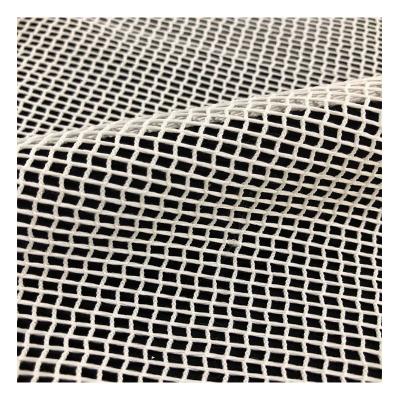 China Wholesale geometric stretch square pattern warp knit polyester jacquard embroidery hollow lace up fabric for dress for sale