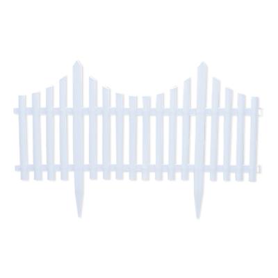 China Newest Modern Design Clear Plastic Lattice Garden Flower Fencing Outdoor Decoration Style Fence White Color for sale