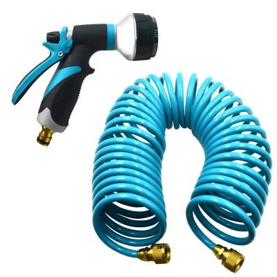 China Variable Flow Control High Pressure Garden Hose Hand Sprayer Light 8 Kinds Fashion Garden Watering Models Nozzle Gun Spray for sale