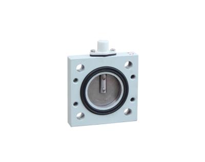 China Customized DN40 Stainless Steel Valve Square Butterfly 120mm Manual for sale