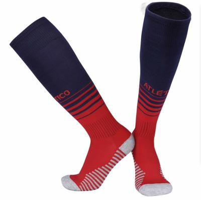 China Custom Wholesale QUICK DRY Fashion Football Socks Designer Football Knee High Socks for sale