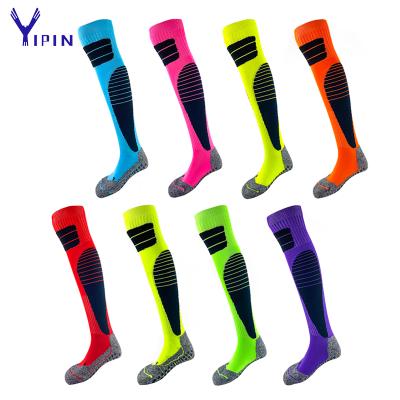 China Breathable Custom Logo Goalkeeper Anti Slip Soccer Football Socks for sale