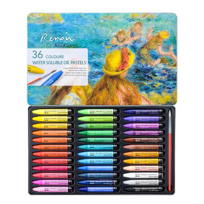 China Marco Renoir Water Soluble Oil Pastels Crayons Colored Chalks Art Materials Professional Designers Children Painting Gift Set 362005C for sale