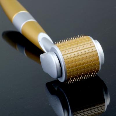 China 192Pin ZGTS Titanium Anti-Puffiness Acne Scars Anti-Aging Acne Gold Needles Micro Derma Roller for sale