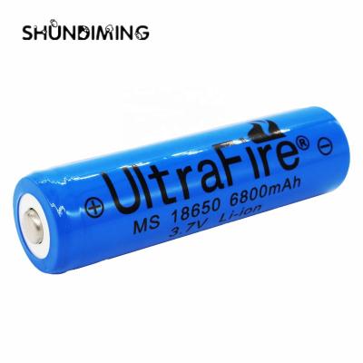 China Cylindrical Toys High Capacity Li-ion 3.7v 18650 Battery 6800mah Lithium Ultrafire Battery for sale