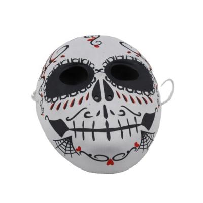 China Party Decoration Mexican Skeleton Mask For Holiday Day Of The Dead Sugar Skeleton Mask Halloween Cosplay Costume Horror Mask for sale